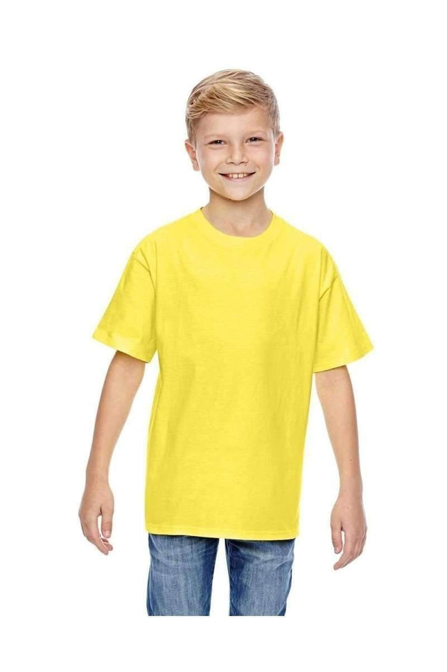 Hanes 498Y: 100% Ringspun Cotton Youth T-Shirt