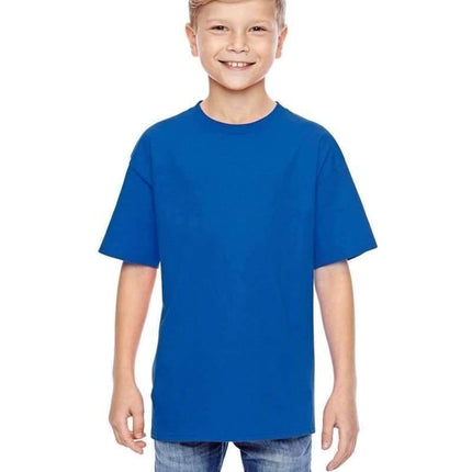 Hanes 498Y: 100% Ringspun Cotton Youth T-Shirt