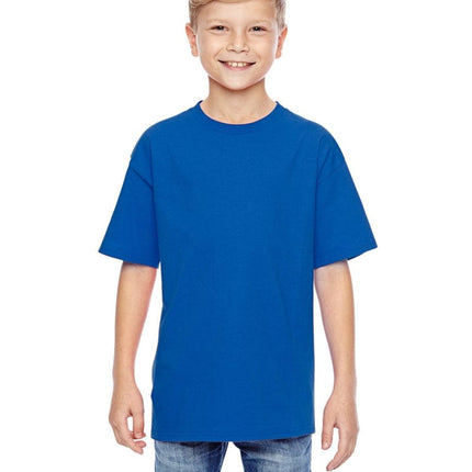 Hanes 498Y: 100% Ringspun Cotton Youth T-Shirt