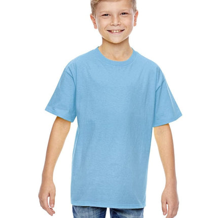 Hanes 498Y: 100% Ringspun Cotton Youth T-Shirt