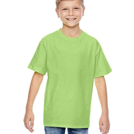 Hanes 498Y: 100% Ringspun Cotton Youth T-Shirt