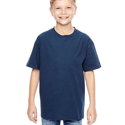 Hanes 498Y: 100% Ringspun Cotton Youth T-Shirt