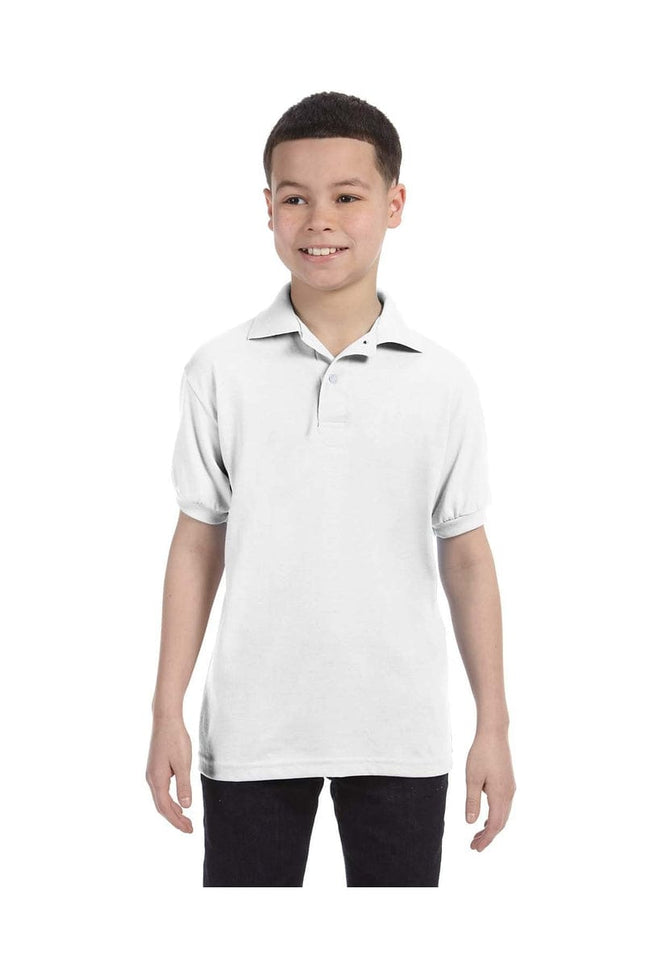Hanes 054Y: Jersey Knit Youth Wholesale Polo