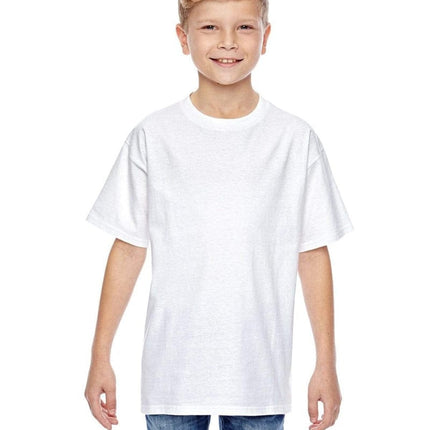 Hanes 498Y: 100% Ringspun Cotton Youth T-Shirt