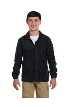 Harriton M990Y: Youth 8 oz. Full-Zip Fleece