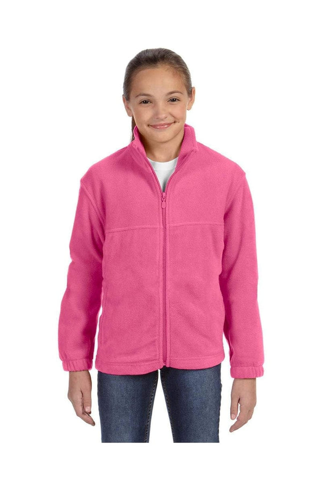 Harriton M990Y: Youth 8 oz. Full-Zip Fleece