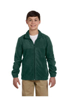 Harriton M990Y: Youth 8 oz. Full-Zip Fleece