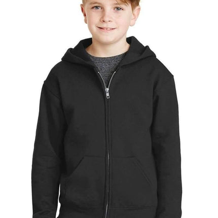 JERZEES 993B: Youth Wholesale Full-Zip Hooded Sweatshirt