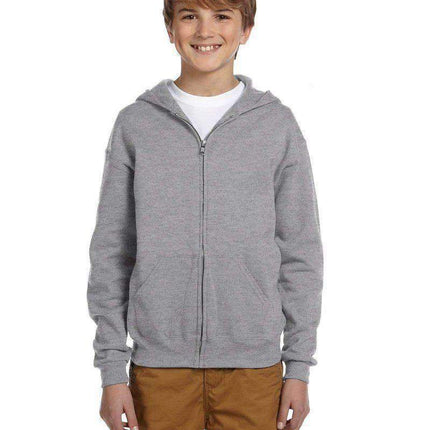 JERZEES 993B: Youth Wholesale Full-Zip Hooded Sweatshirt