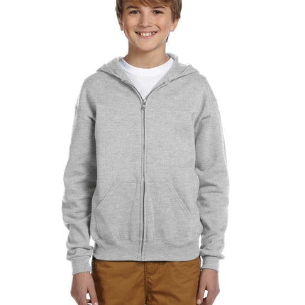 JERZEES 993B: Youth Wholesale Full-Zip Hooded Sweatshirt