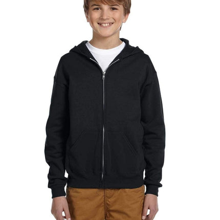 JERZEES 993B: Youth Wholesale Full-Zip Hooded Sweatshirt