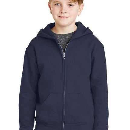JERZEES 993B: Youth Wholesale Full-Zip Hooded Sweatshirt