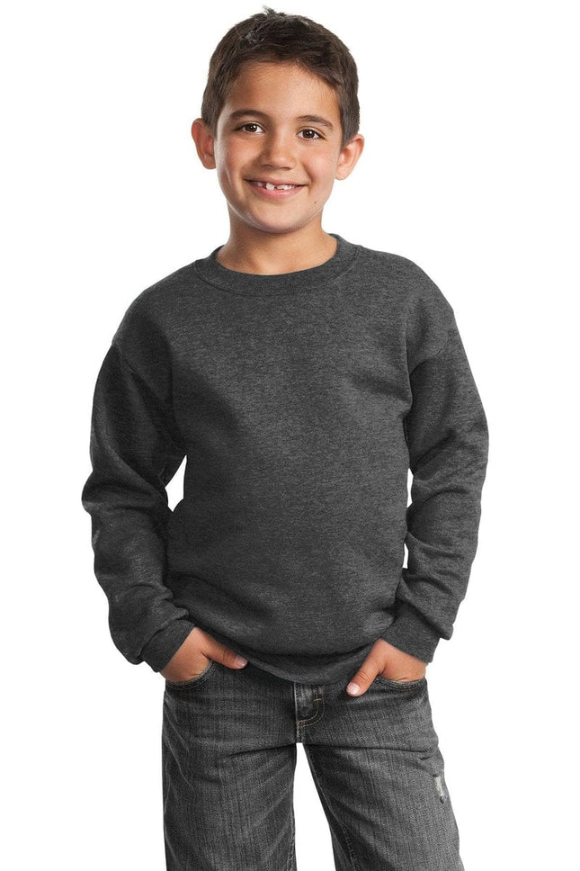 Port & Company ®  - Youth Core Fleece Crewneck Sweatshirt.  PC90Y, Basic Colors