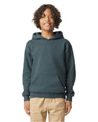 Gildan SF500B: Youth Softstyle Midweight Fleece Hooded Sweatshirt