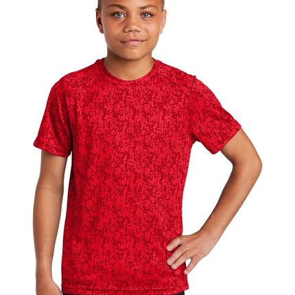 Sport-Tek YST460: Youth Digi Camo Tee