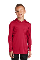 Sport-Tek YST358: Youth Hooded Shirt