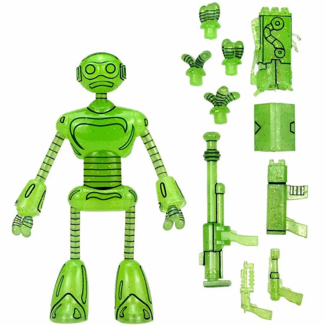 NECA Teenage Mutant Ninja Turtles Glow-In-The-Dark Transmat Fugitoid (Mirage Comics) Kids in Boots