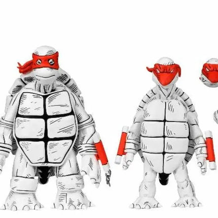 NECA Teenage Mutant Ninja Turtles Black & White First Turtles 2-Pack (Mirage Comics) Kids in Boots