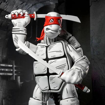 NECA Teenage Mutant Ninja Turtles Black & White First Turtles 2-Pack (Mirage Comics) Kids in Boots