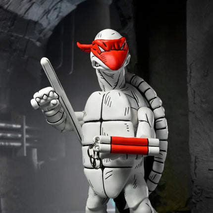 NECA Teenage Mutant Ninja Turtles Black & White First Turtles 2-Pack (Mirage Comics) Kids in Boots