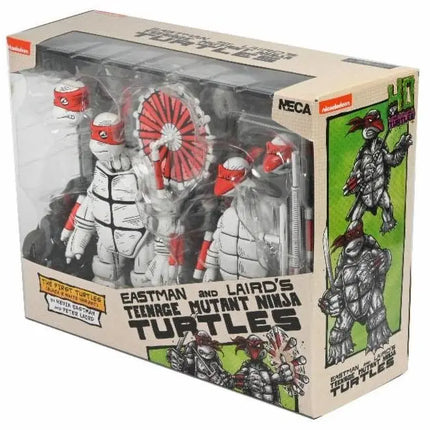 NECA Teenage Mutant Ninja Turtles Black & White First Turtles 2-Pack (Mirage Comics) Kids in Boots